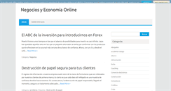 Desktop Screenshot of negociosyeconomiaonline.com